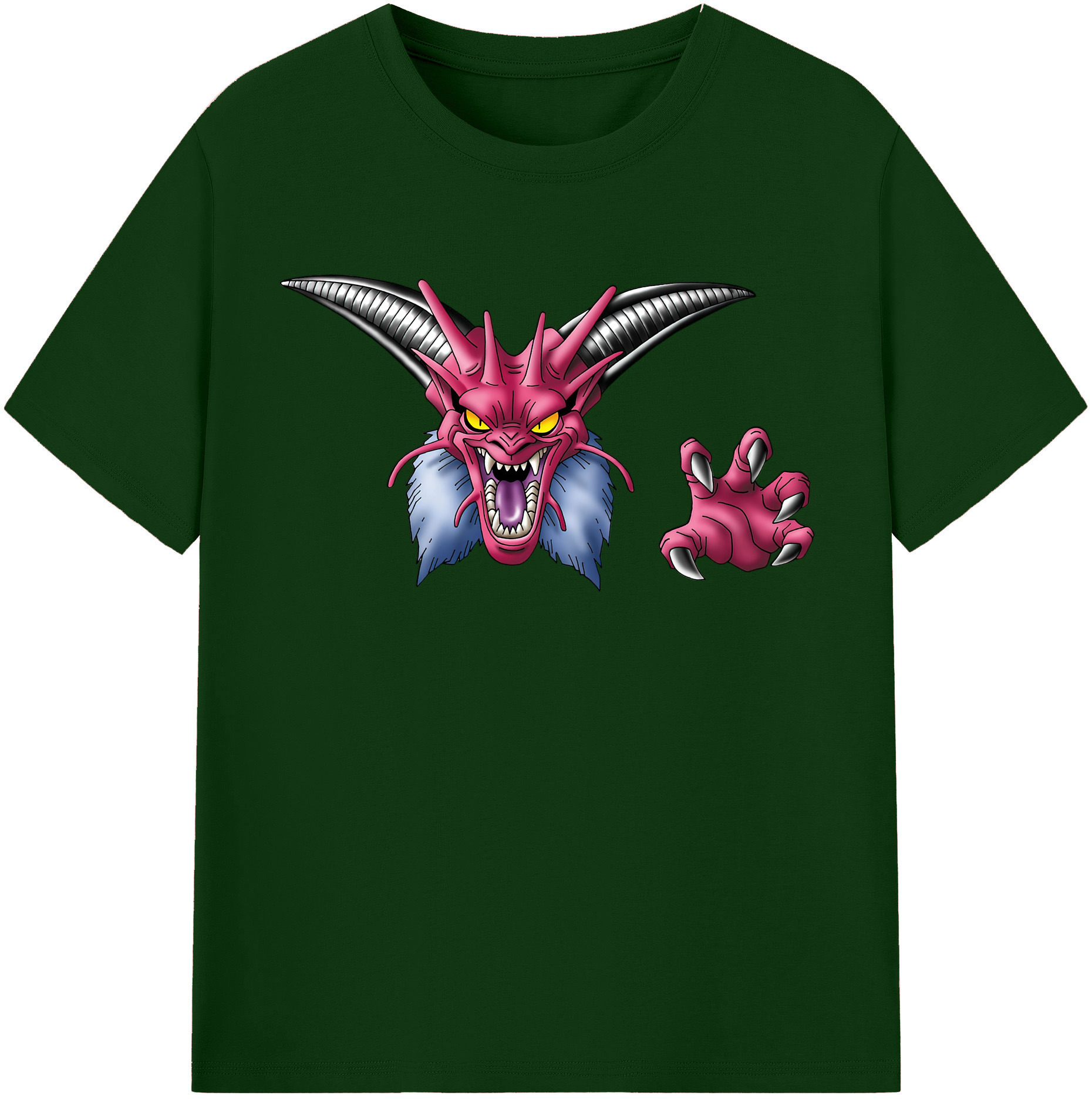 （画像用） ドラゴンクエスト Doragon Kuesuto Dragon Quest 綿100％半袖Tシャツ（フロントプリント）